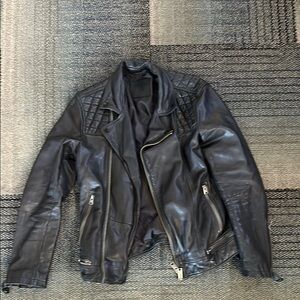 All Saints leather moto jacket